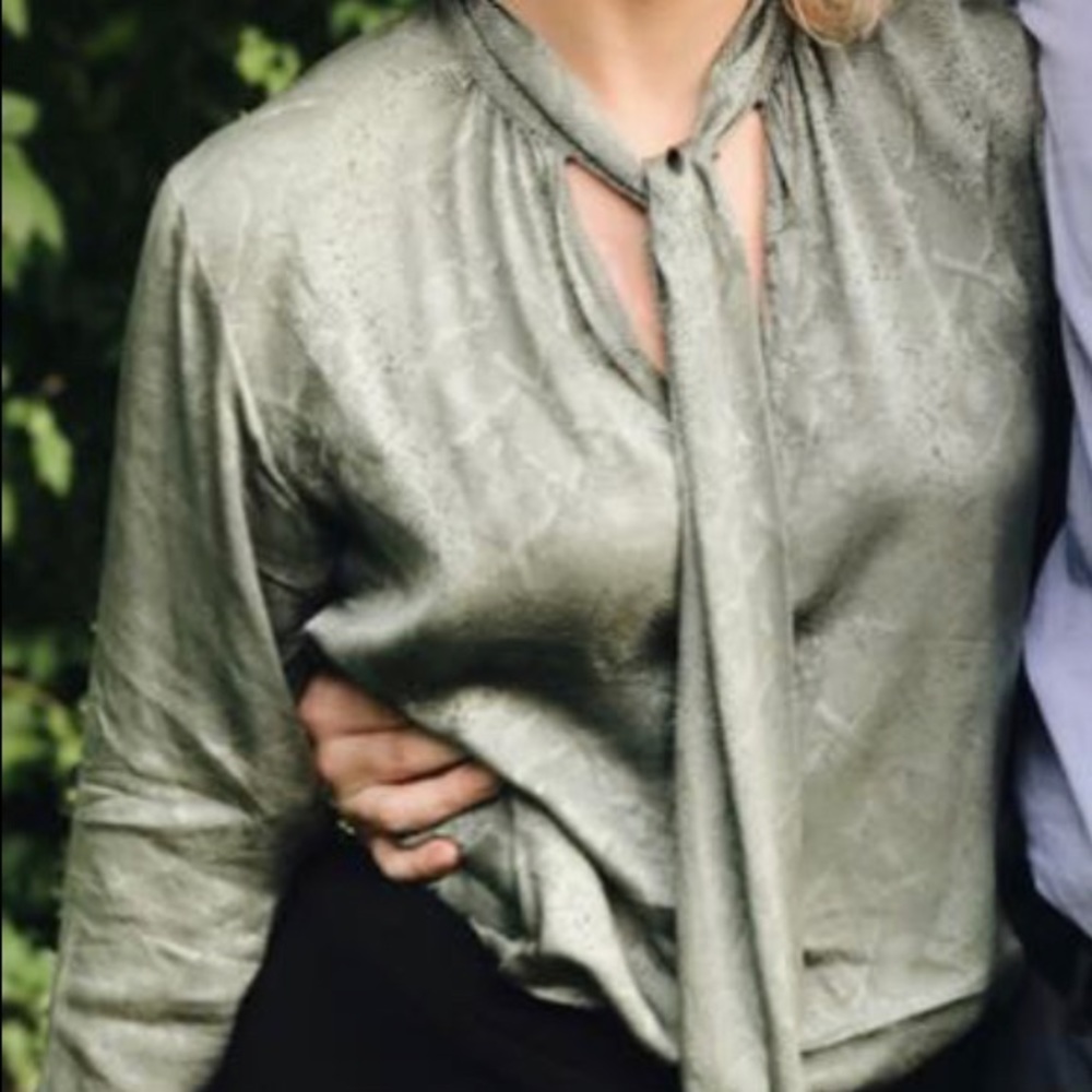 Yves Saint Laurent Rive Gauche Vintage Silk Blouse